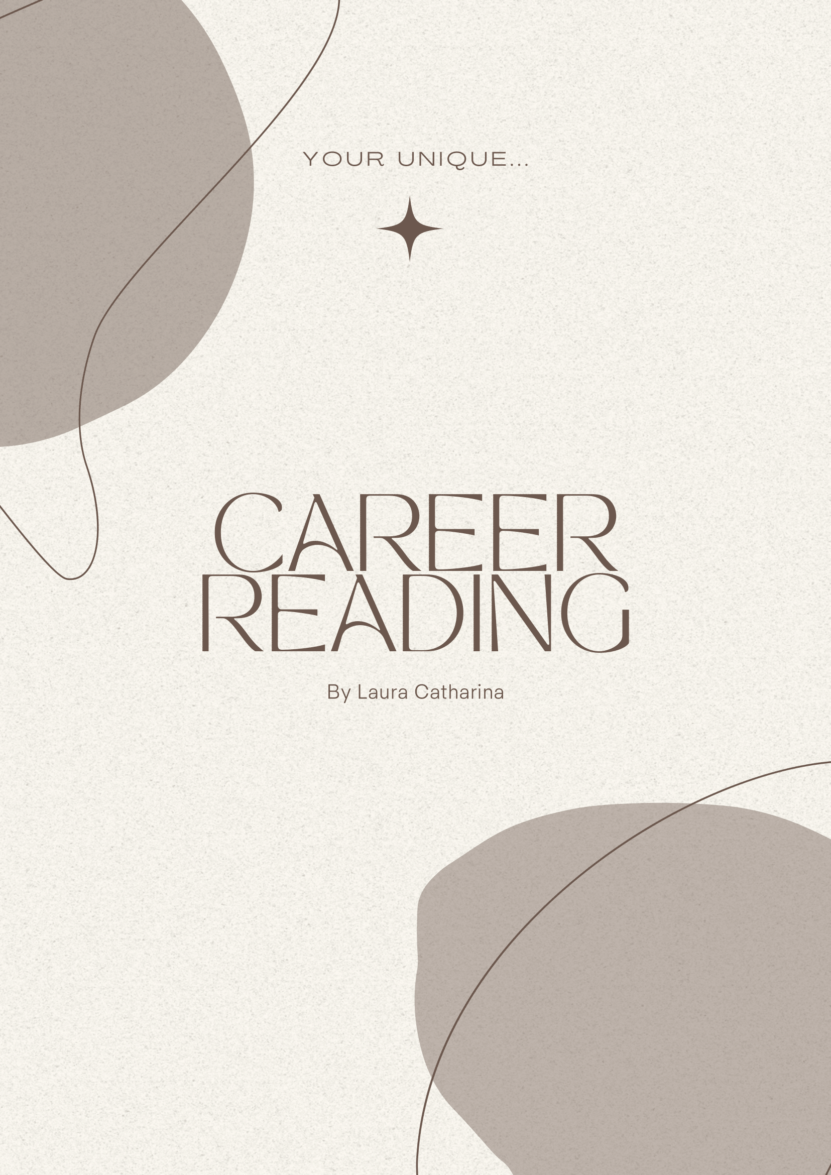 Front Page of your unique Career Reading